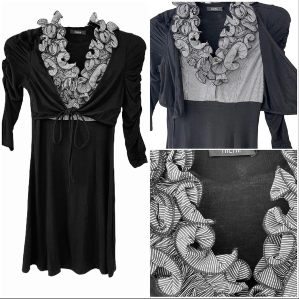 Nichii Dress with Ruffle Detail‎